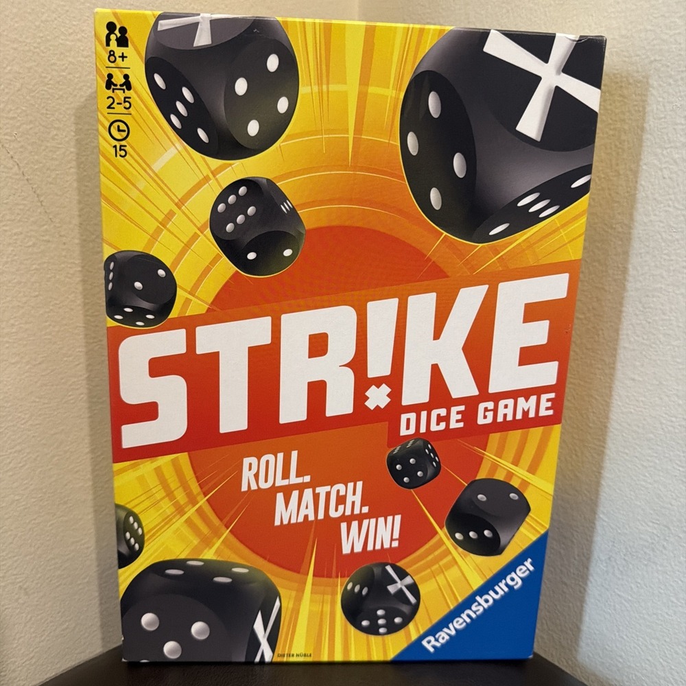 Strike Dice Game by Ravensburger Roll Match‎ Win 2-5 Players Ages 8+ New
